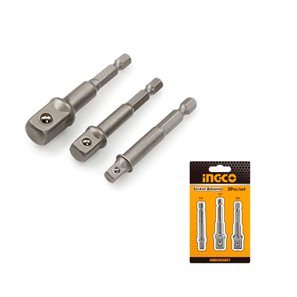 Adaptador Socket Set 3 Piezas Ingco Amn365a01