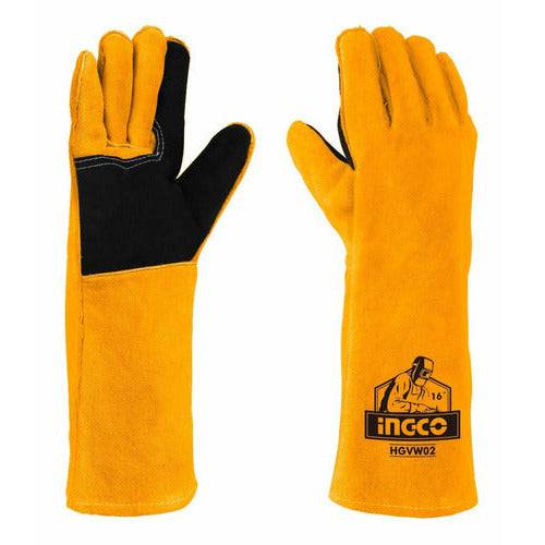 Guantes De Carnaza Para Soldar 16 Ingco - MARKEMSTORE