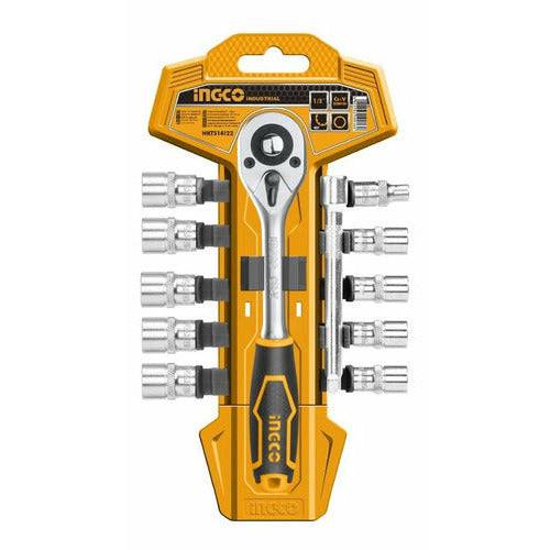 Juego De Dados 1/4 MM INGCO HKTS14122 - MARKEMSTORE