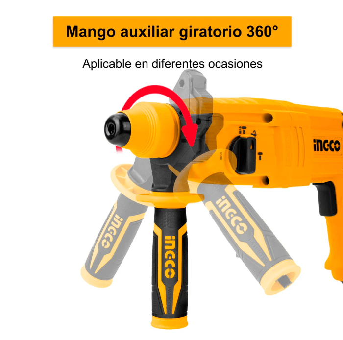 Taladro Rotomartillo 800W INGCO URGH9028-2 - MARKEMSTORE